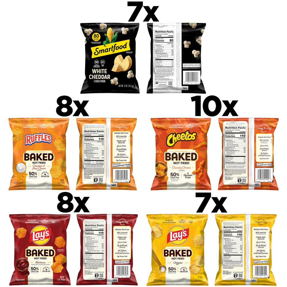 Frito-Lay Baked Lay's Barbecue bags display, smoky flavor appeal