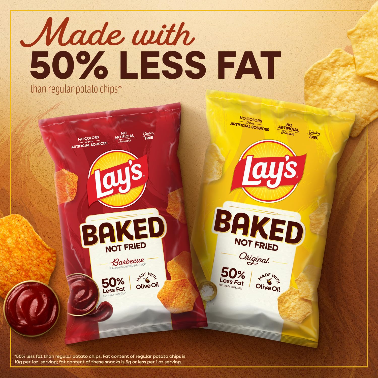 Frito-Lay Baked Ruffles Cheddar and Sour Cream bag for savory crunch