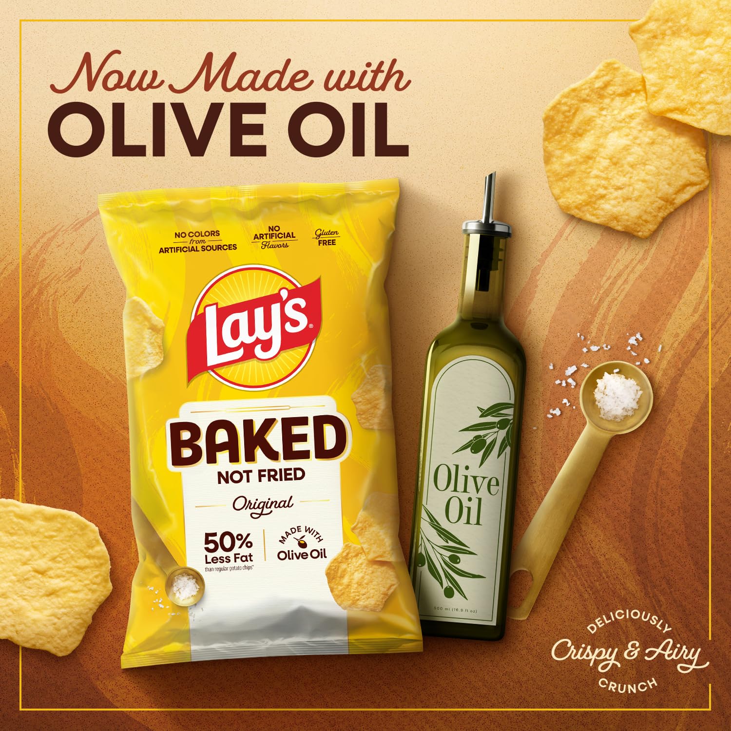 Frito-Lay Baked Snack Pack display on kitchen shelf
