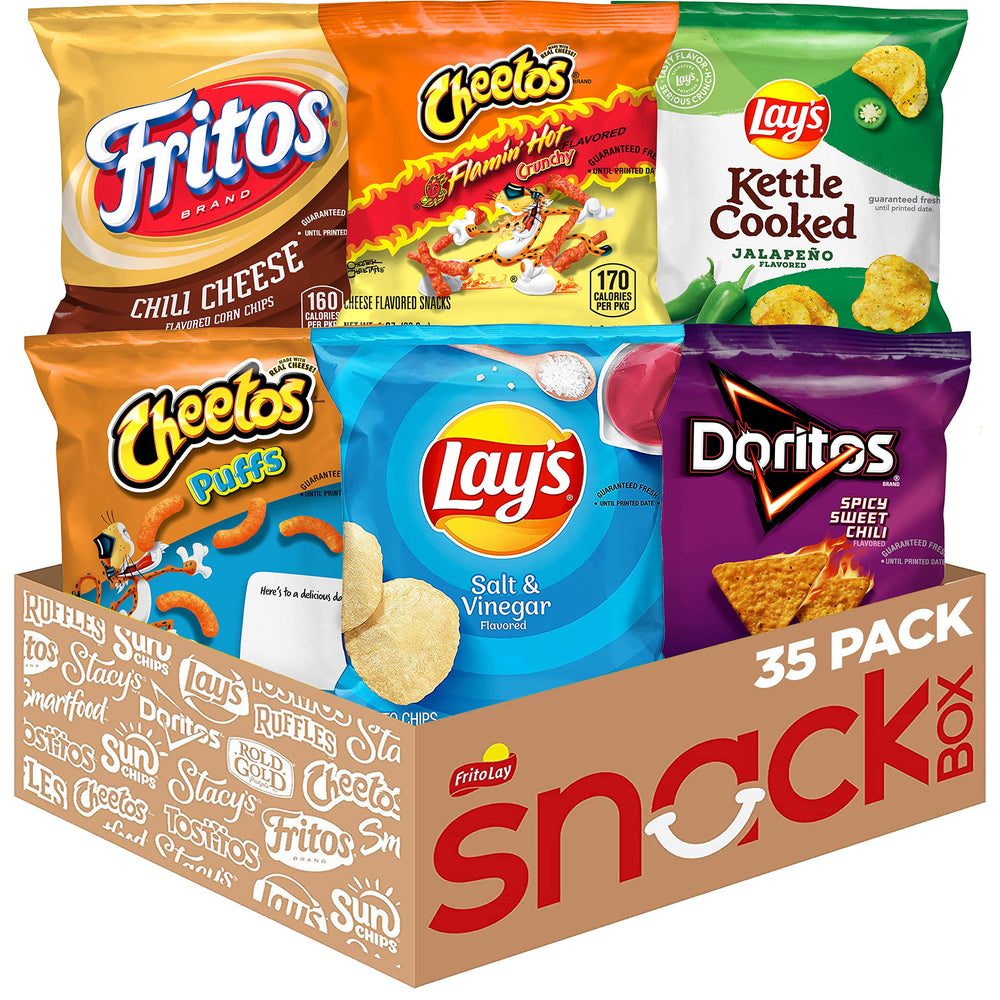 Frito-Lay Bold Mix variety pack on a clean surface showing all flavors