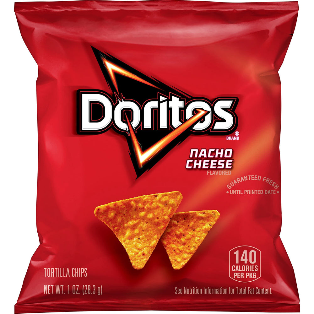 Frito Lay Cheetos Crunchy Cheese snacks display emphasizes satisfying crunchy bite