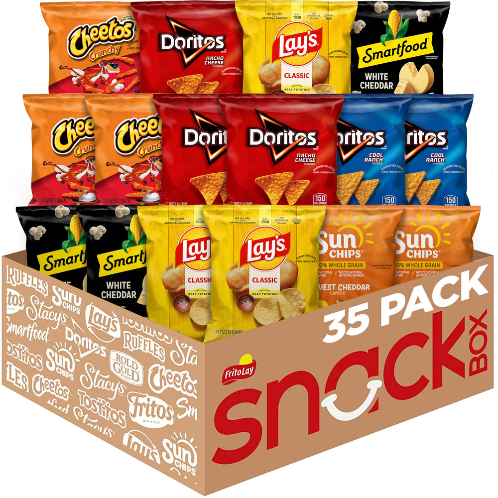 Frito Lay Classic Mix assorted snacks front view for quick cravings