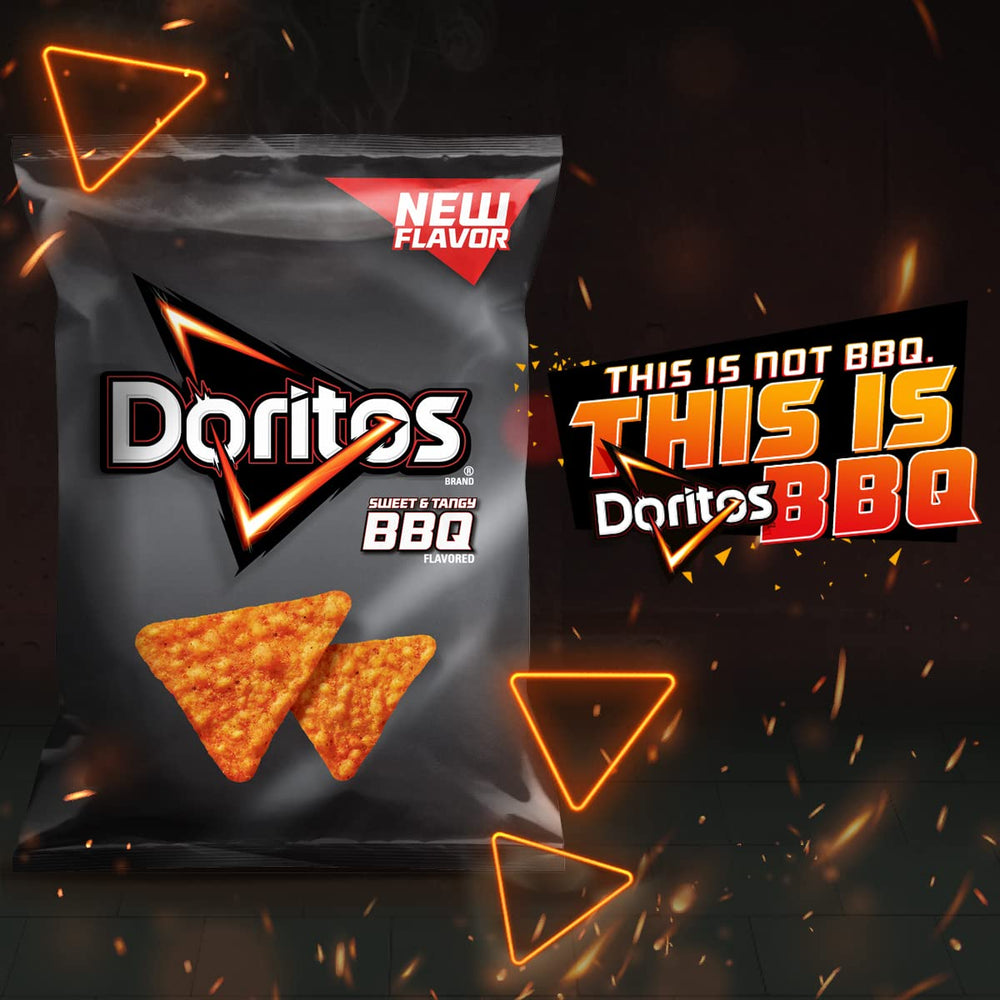 Frito Lay Doritos Cool Ranch 6-snack sleeve, tangy crunch on the go.