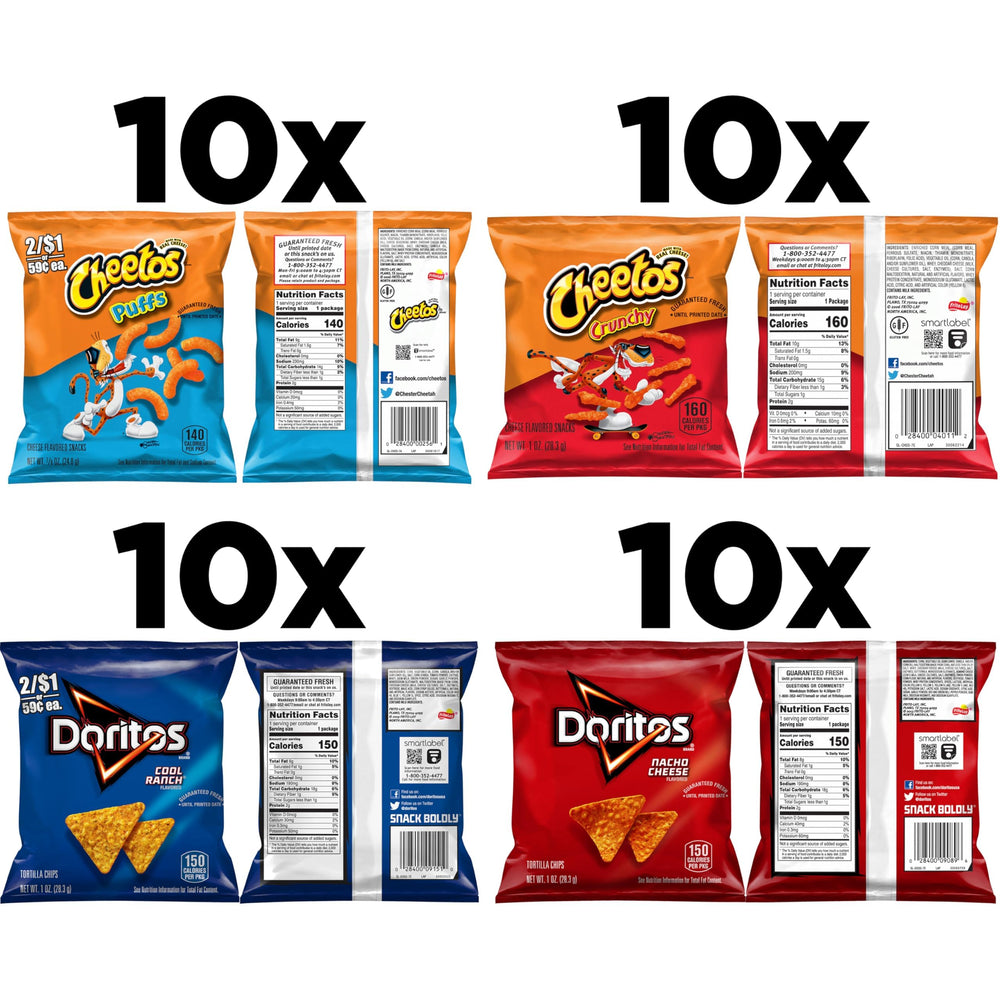 Frito Lay Doritos Cool Ranch chips on shelf ready for family movie night