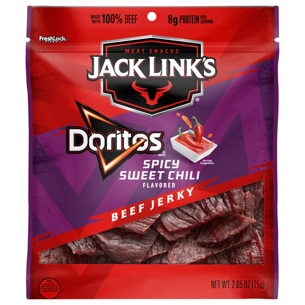 Doritos Spicy Sweet Chili bag front highlights bold flavor and shareable snacking.