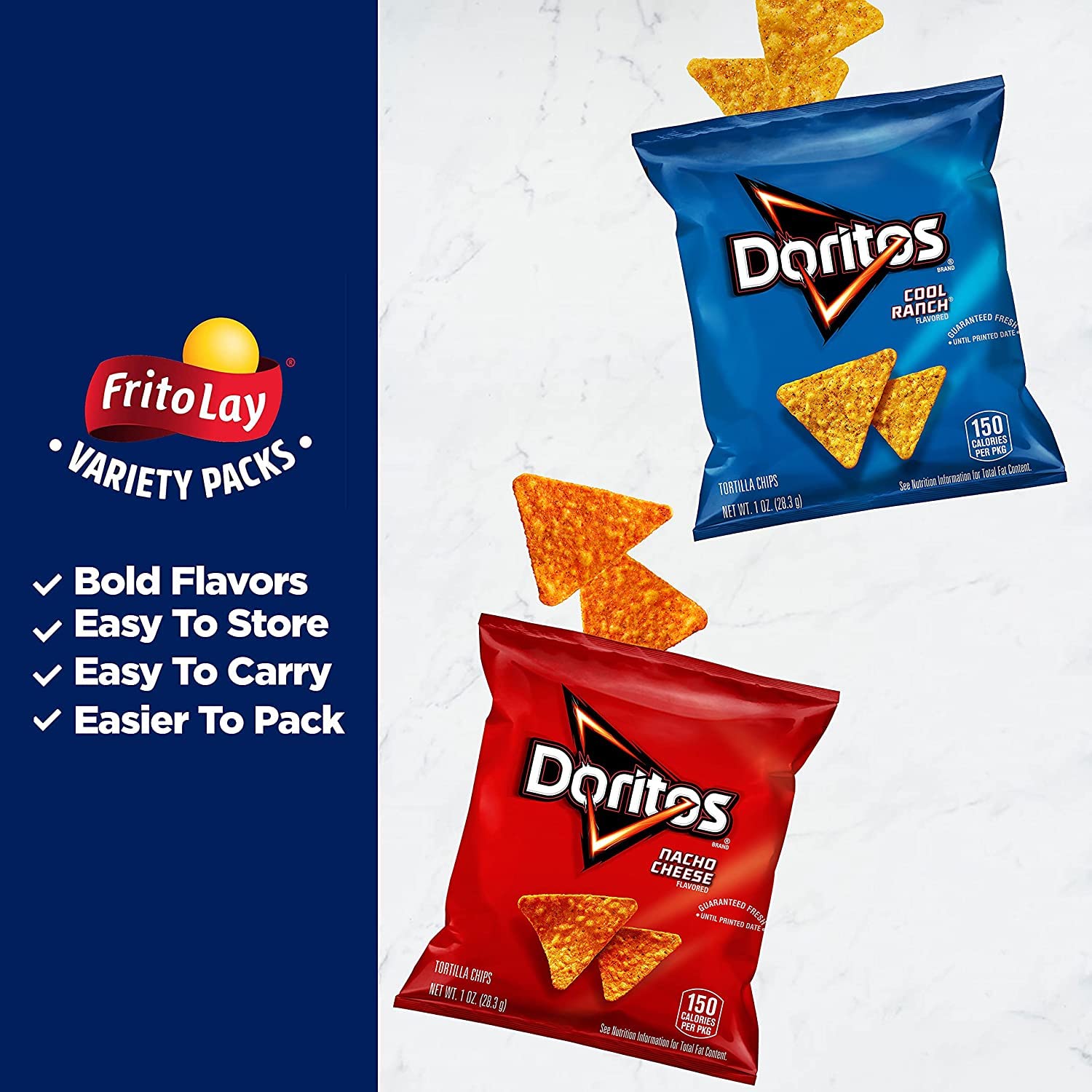 Frito Lay Doritos Sweet & Tangy BBQ 6-snack sleeve, savory variety for snack time.