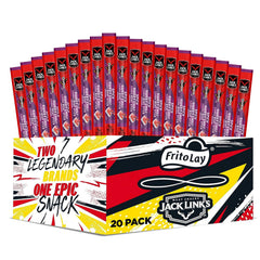 Frito Lay Jack Link's meat sticks and Doritos Spicy Sweet Chili pack shot for on-the-go snacking.