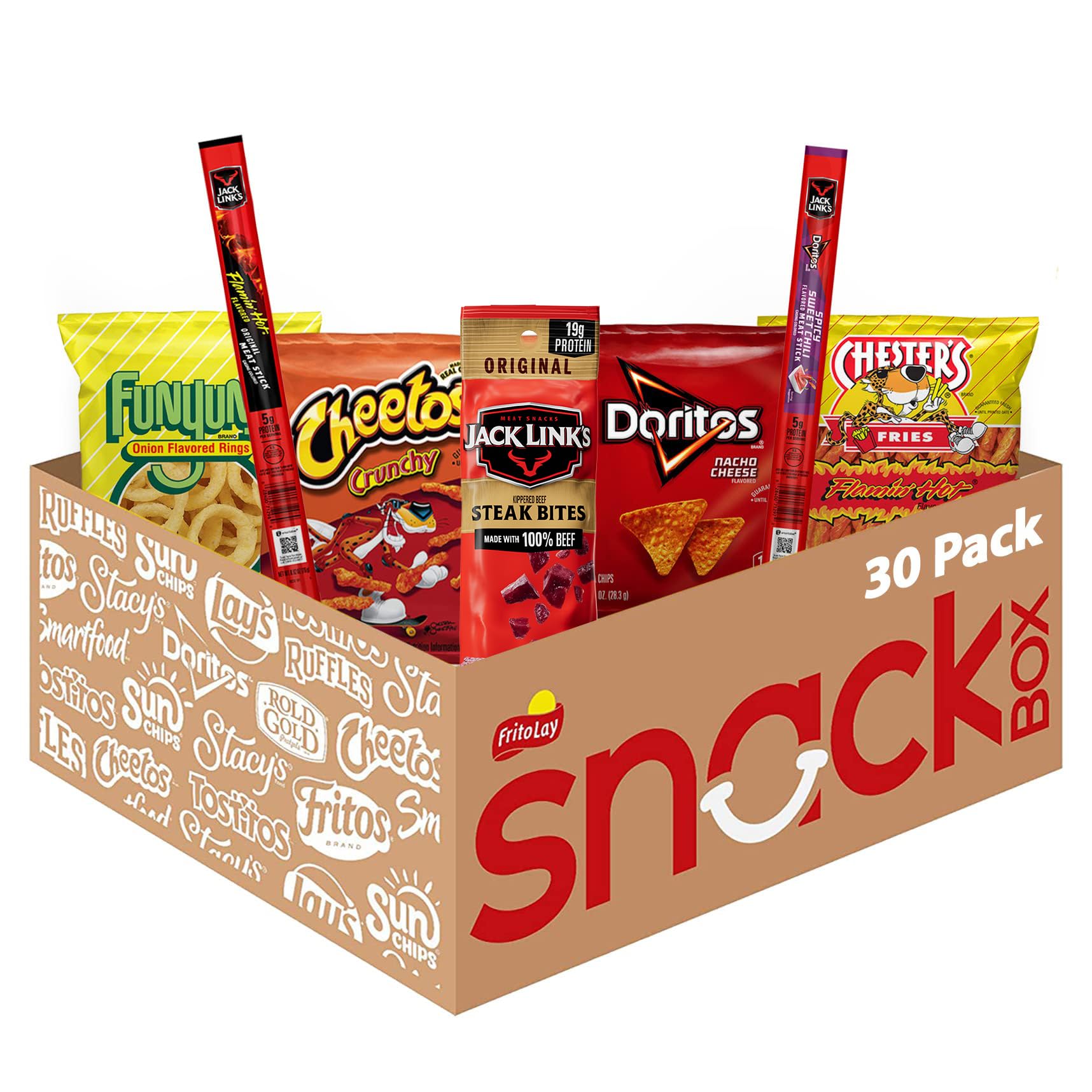 Frito-Lay Jack Link’s snack mix packaging displayed for easy grab-and-go snacking.