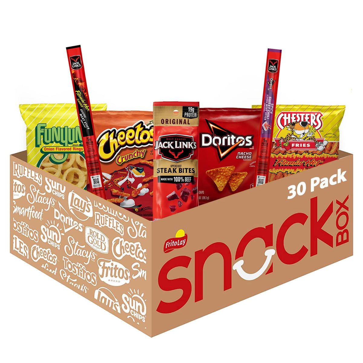 Frito-Lay Jack Link’s snack mix packaging displayed for easy grab-and-go snacking.