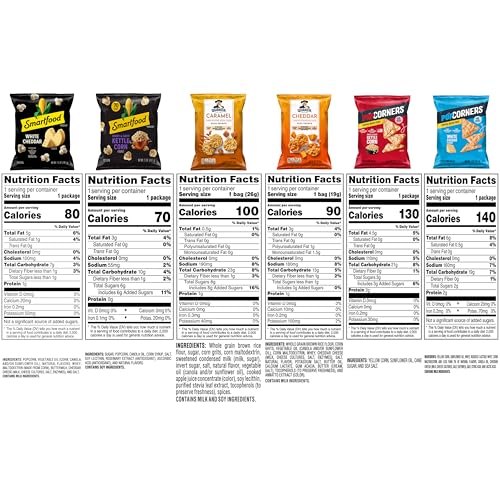 Frito Lay Popped and Crisps Mix contents display showing variety for cravings.