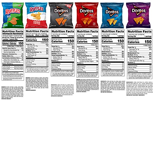 Frito Lay Ruffles Queso 8-pack, easy portable flavor boost.