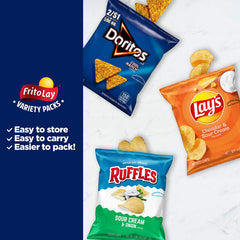 Frito-Lay Tangy Favorites Mix Lay's Cheddar & Sour Cream bag for classic flavor on the move.