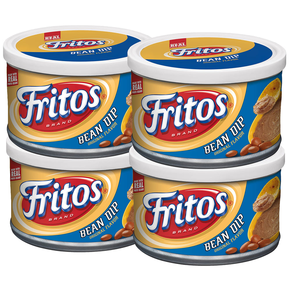 Fritos Bean Dip straight pack multi-cans showing convenient, shareable snack