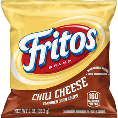 Fritos Chili Cheese bag open, crispy chips ready for a quick snack