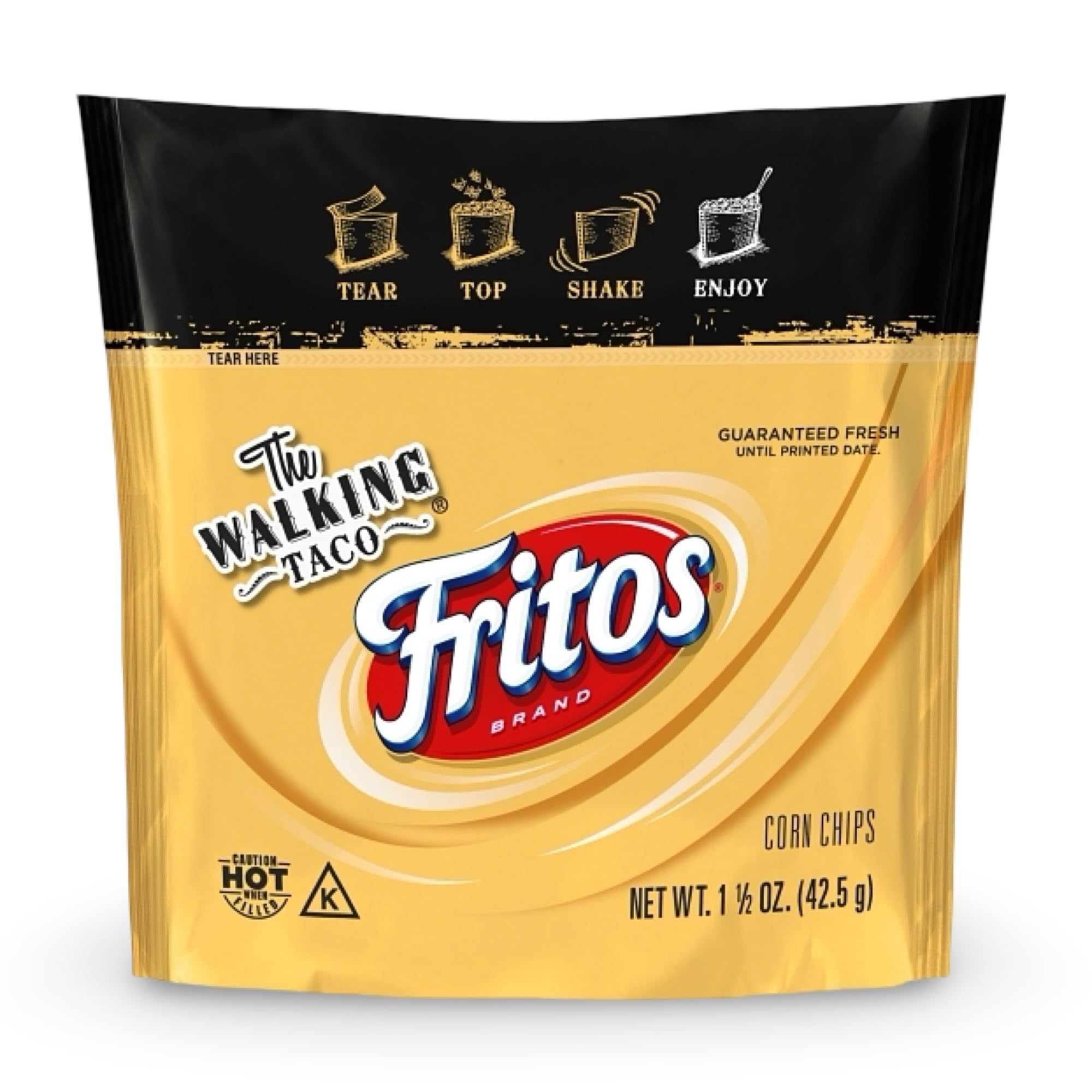 Fritos Original corn chips bag for quick snacking and taco-night prep.
