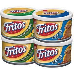 Fritos bean dip Original can for dipping with corn chips.