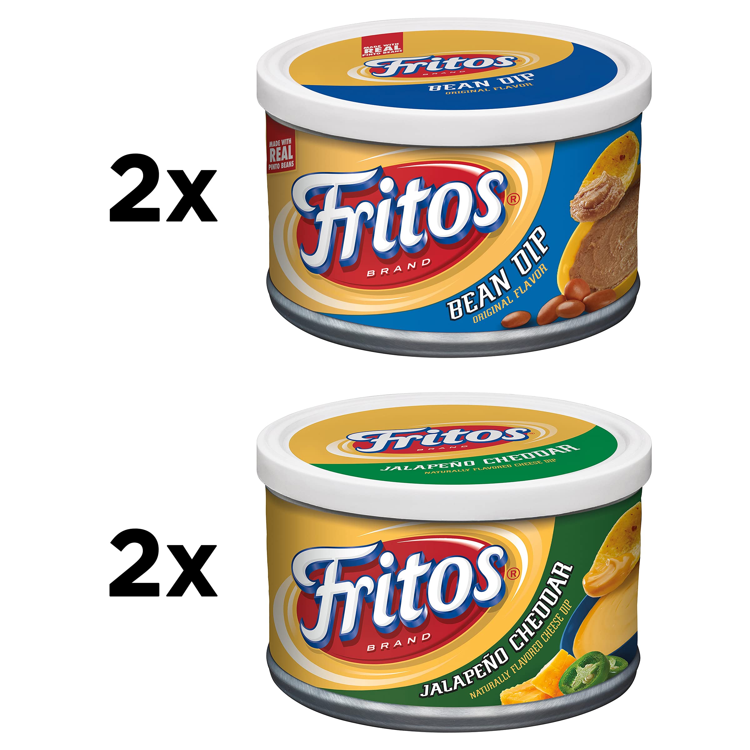 Fritos Jalapeño Cheddar Dip can, bold flavor ideal for parties.