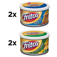 Fritos Jalapeño Cheddar Dip can, bold flavor ideal for parties.