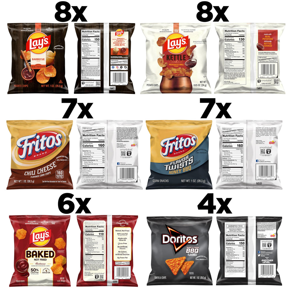 Fritos honey BBQ twists, seasoned with sweet and smoky notes