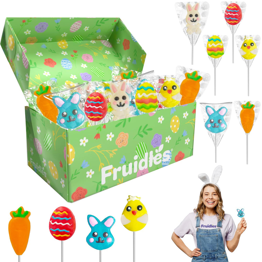 Fruidles individually wrapped lollipops maintain freshness on the go.