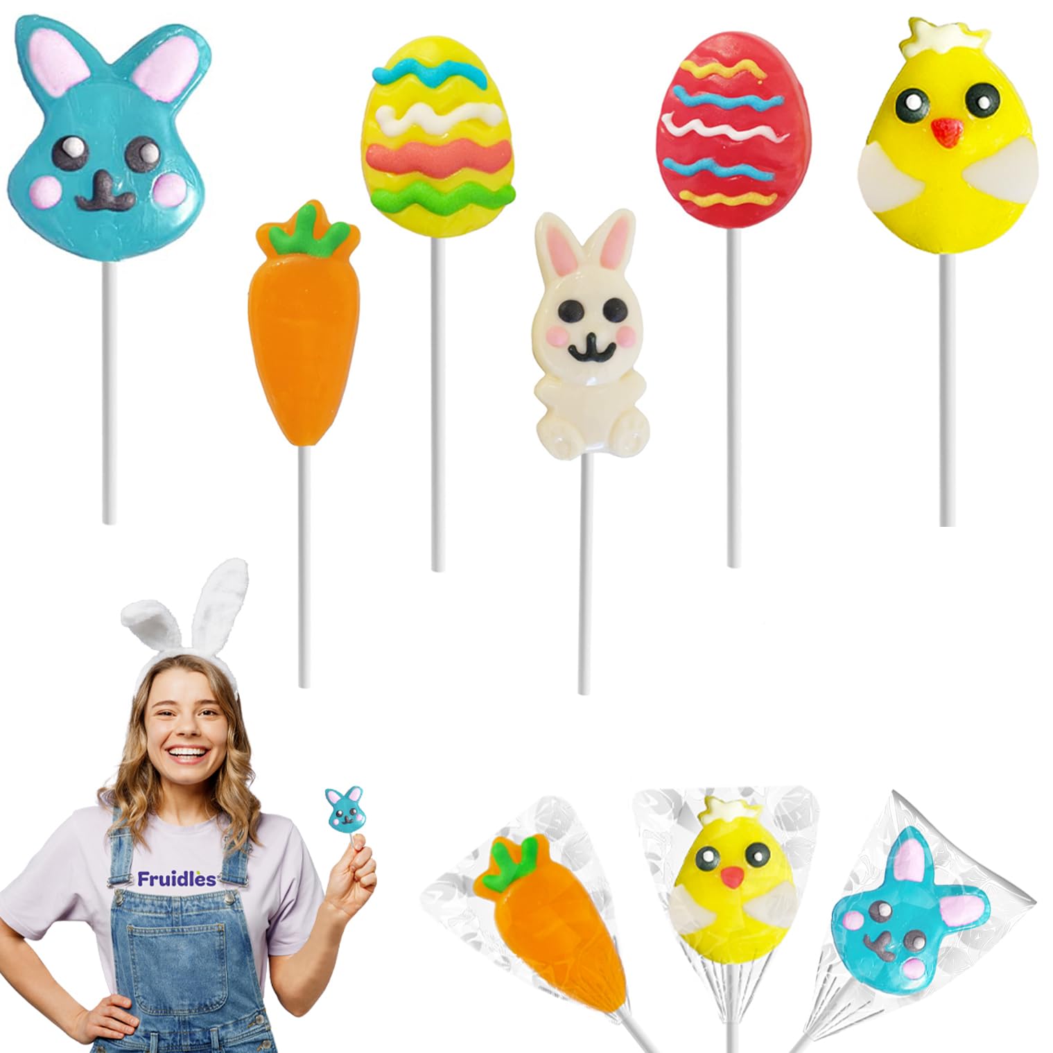 Fruidles vegan fat-free lollipops for lighter indulgence.