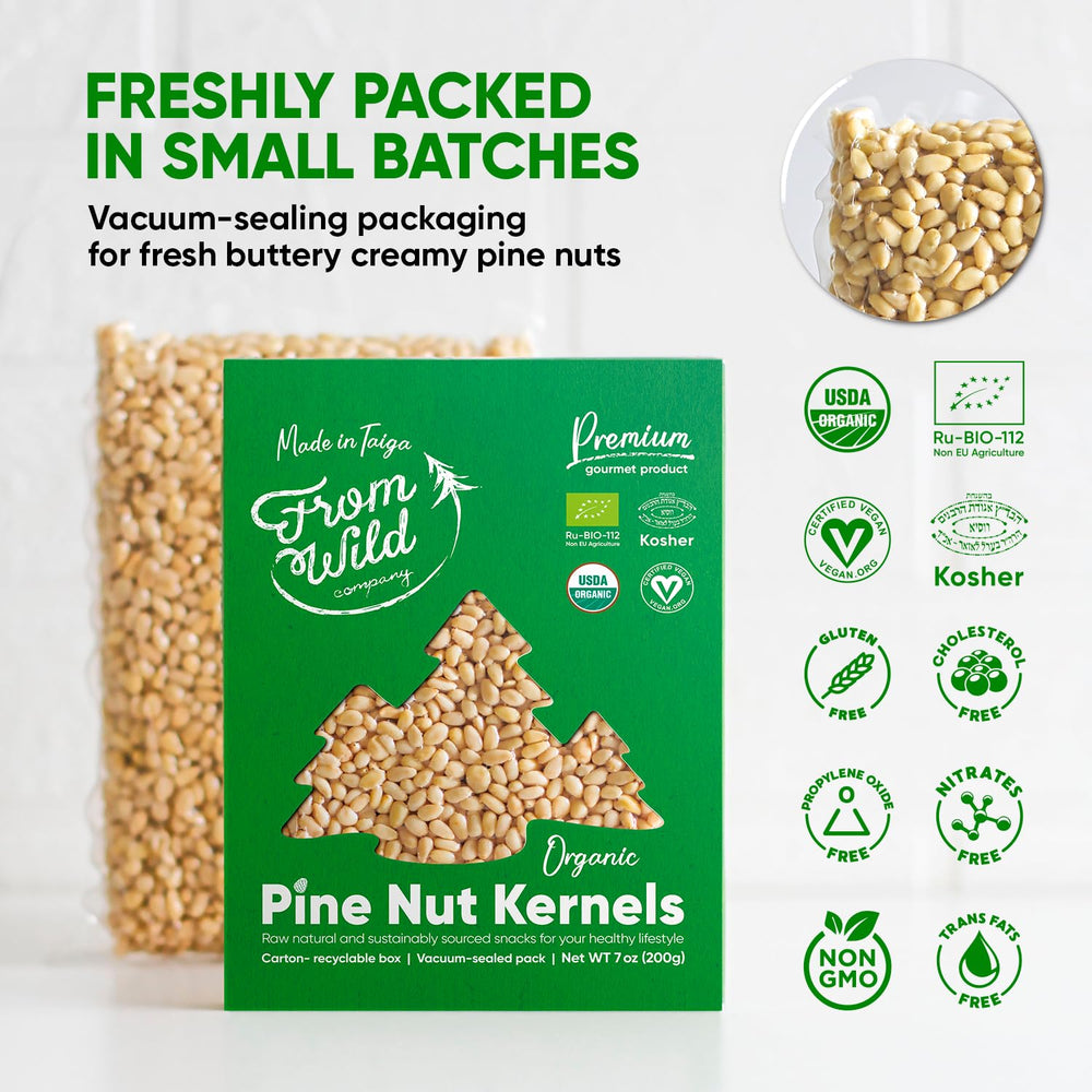 FROM WILD packaging in biodegradable carton highlights eco-friendly sourcing