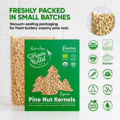 FROM WILD packaging in biodegradable carton highlights eco-friendly sourcing