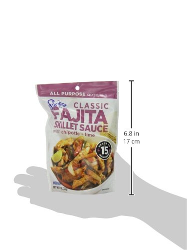 Frontera fajita skillet image highlights quick cooking.