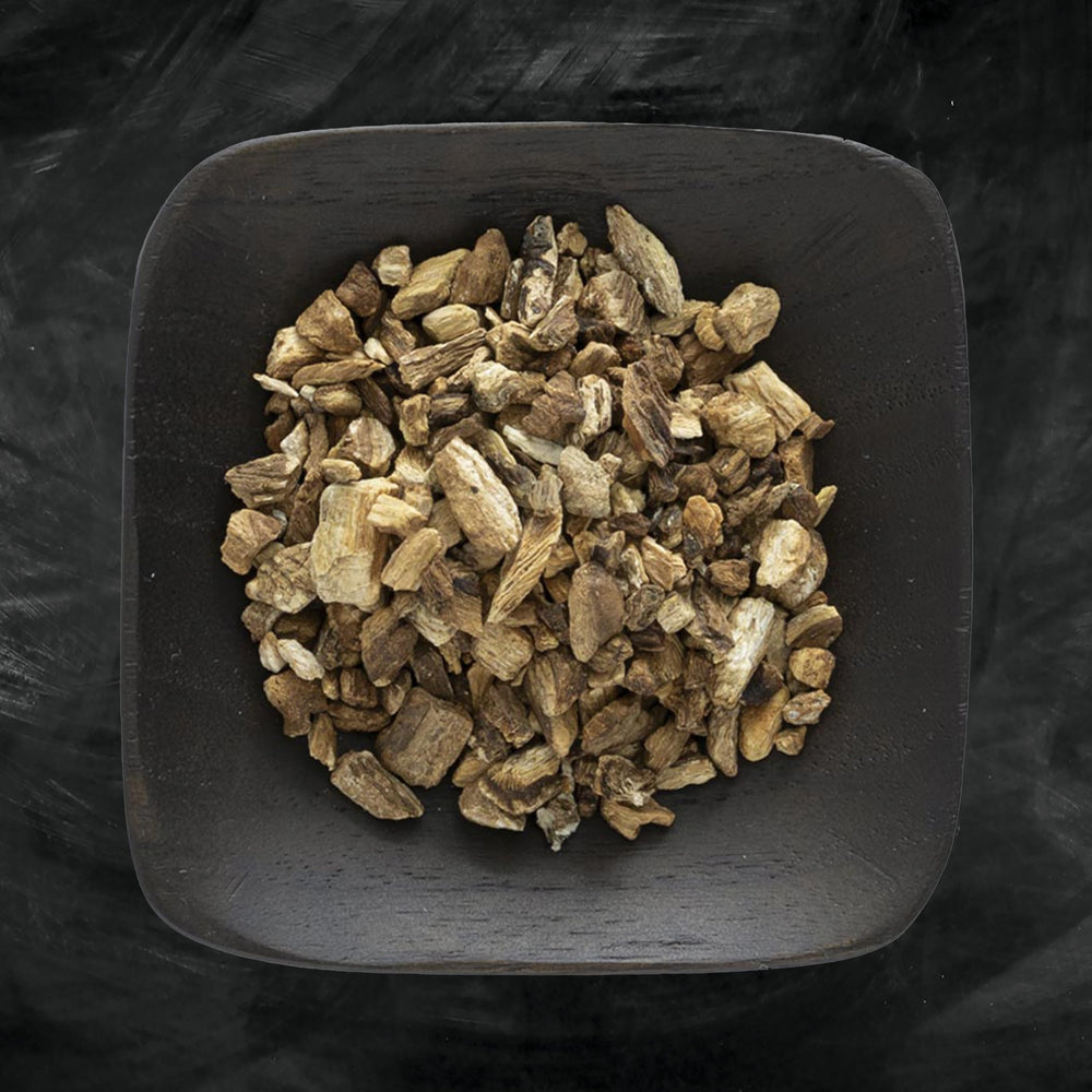 Frontier Burdock Root cut and sifted pieces ideal for tea infusions.