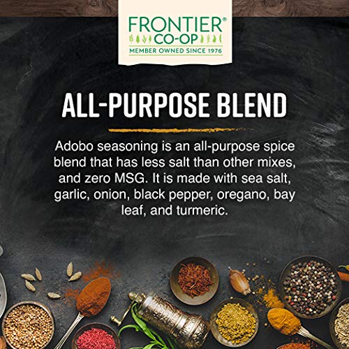 Frontier Co-op Adobo Seasoning garlic-forward aroma enhances marinades