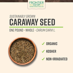 Frontier Co-op caraway seeds bulk bag ready for recipes.