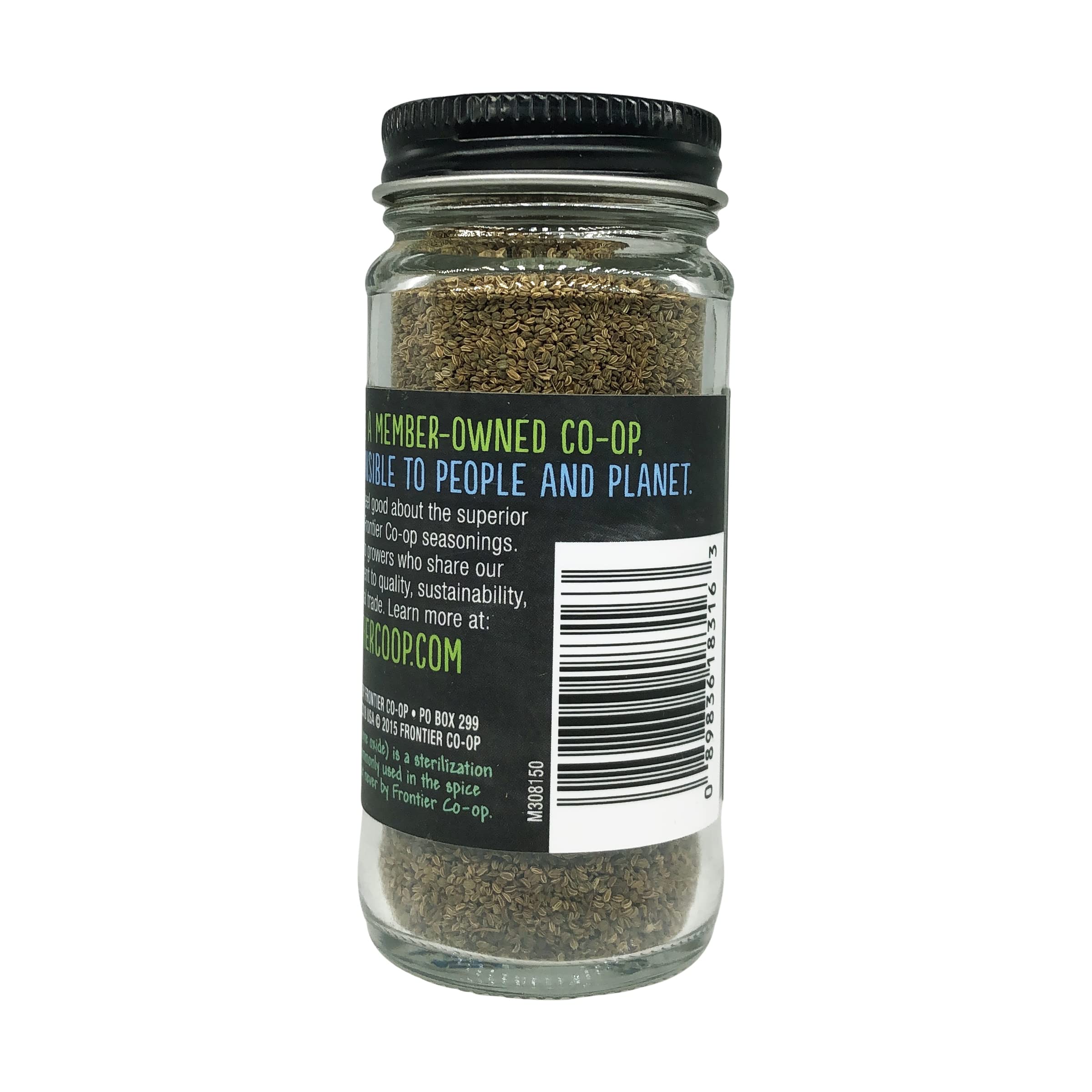 Frontier Co-op celery seed close-up highlights earthy savory granules.
