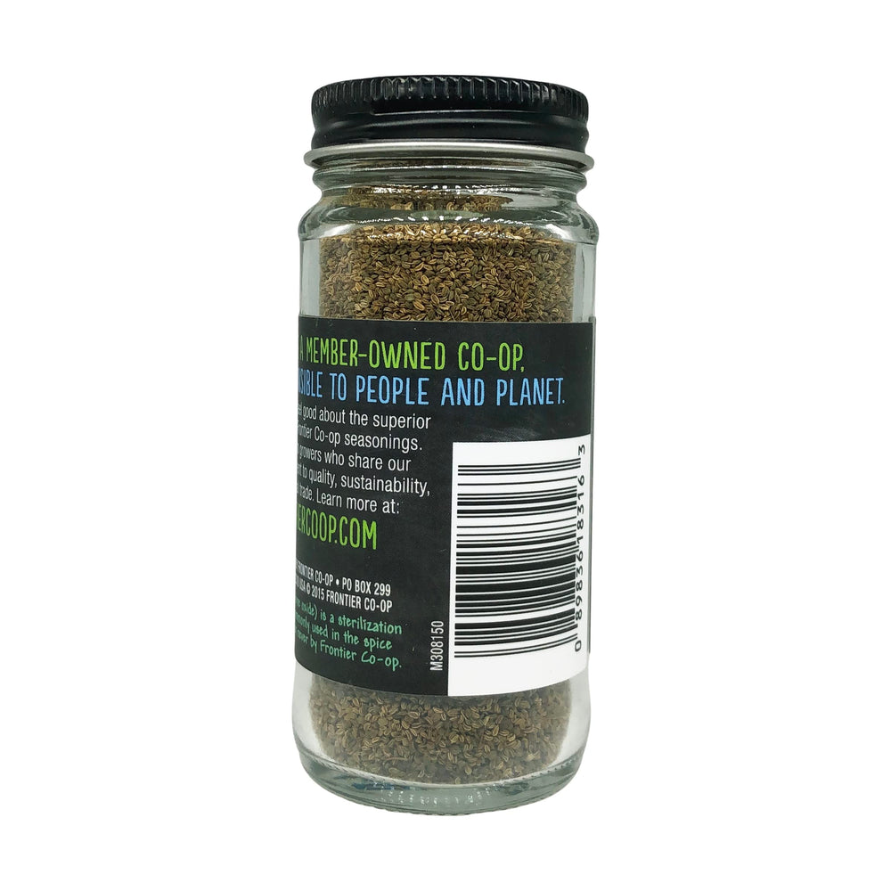 Frontier Co-op celery seed close-up highlights earthy savory granules.
