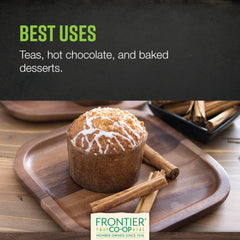Frontier Co-op Organic Ceylon cinnamon sticks on baking setup for mild spice