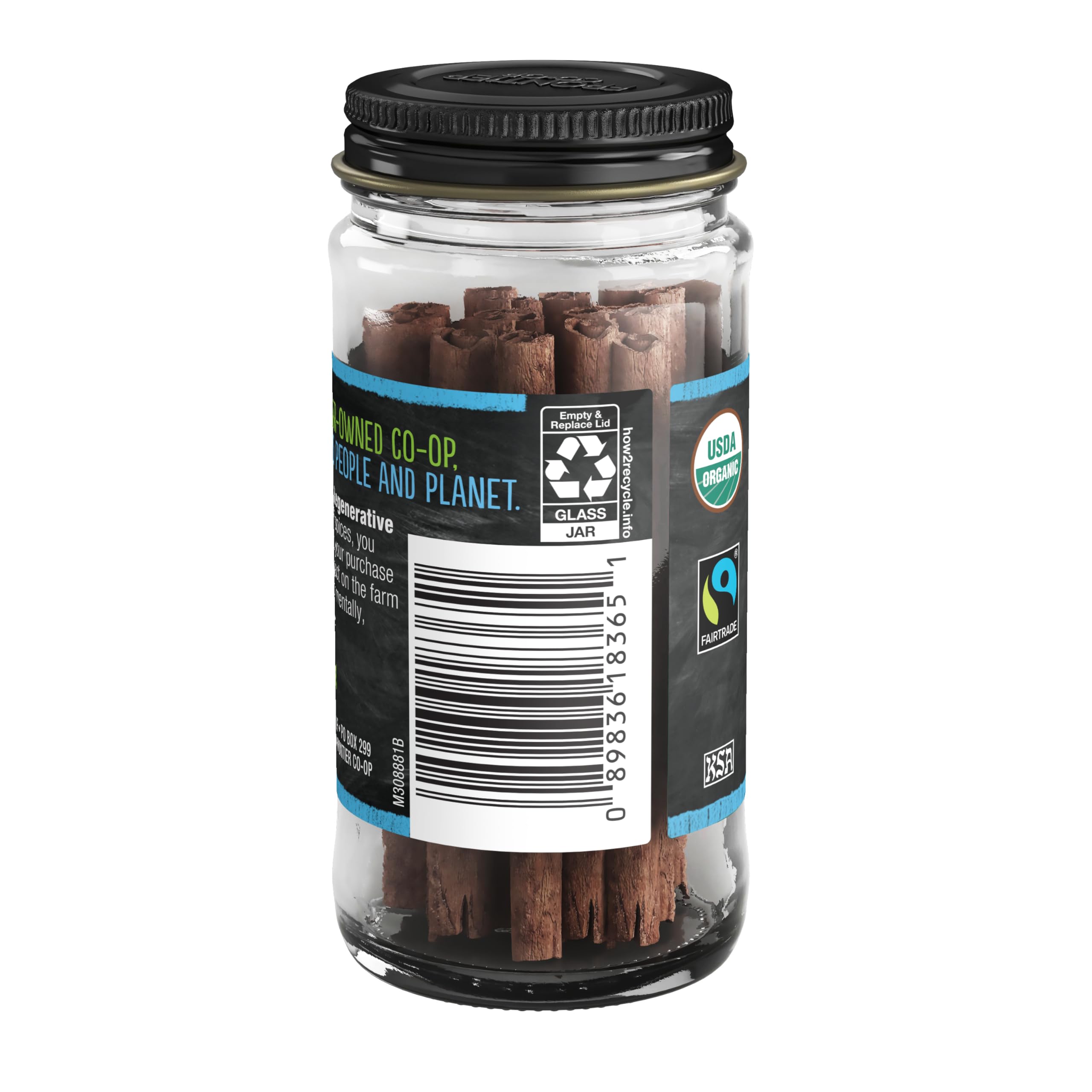 Frontier Co-op Ceylon cinnamon sticks ground into smooth powder for recipes