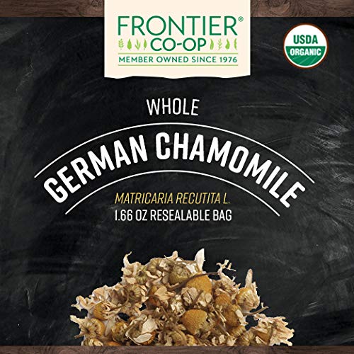 Frontier Co-op chamomile flowers organic kosher-certified trusted herbal ingredient
