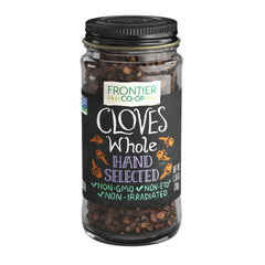 Frontier Co-op cloves whole select jar front, aromatic spice for baking and stews