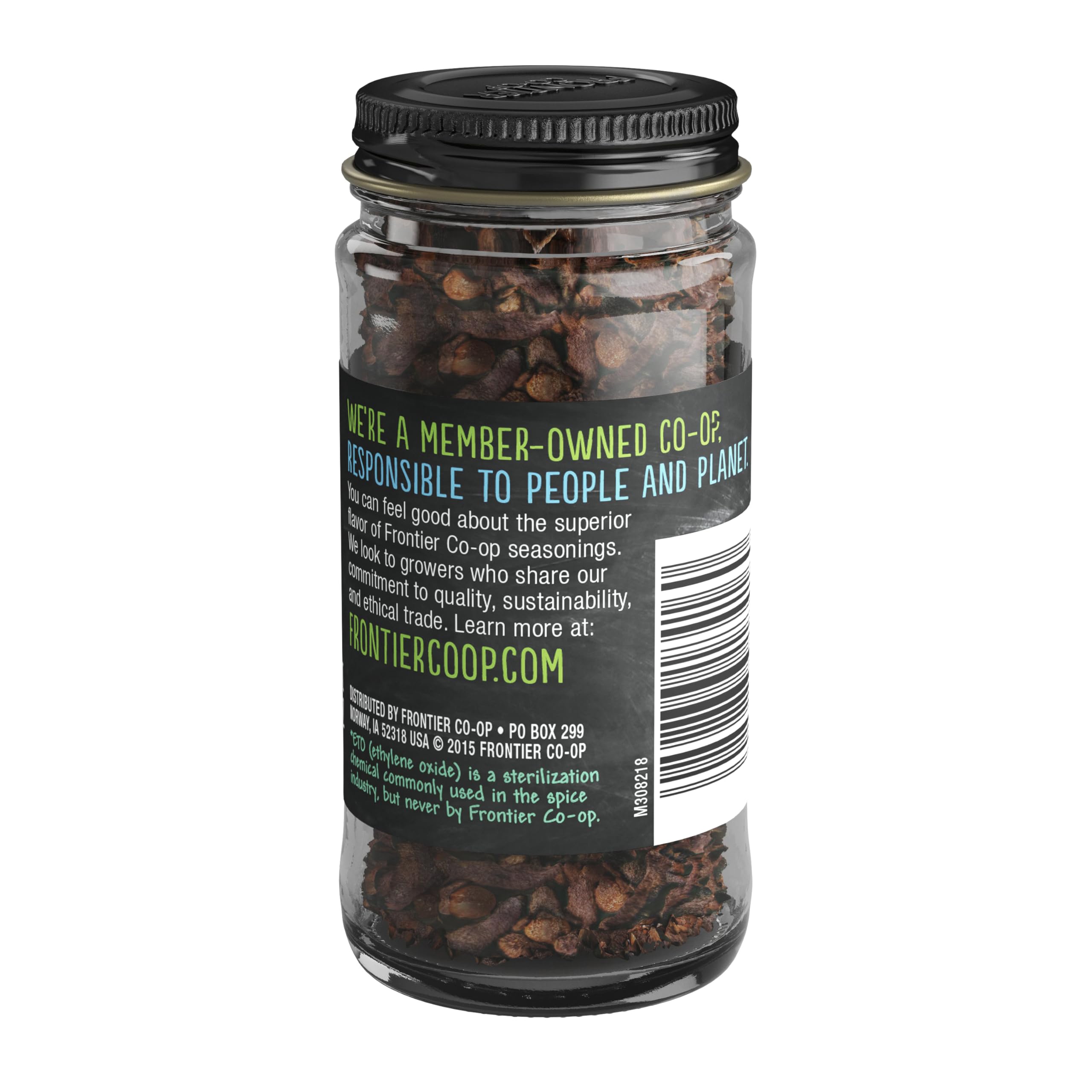 Frontier Co-op cloves whole select spice bottle label, adds robust flavor to sauces