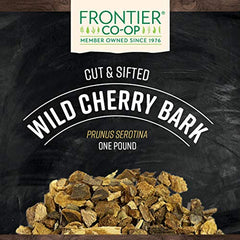 Frontier Co-op cut and sifted cherry bark serves as a flavorful tea base.