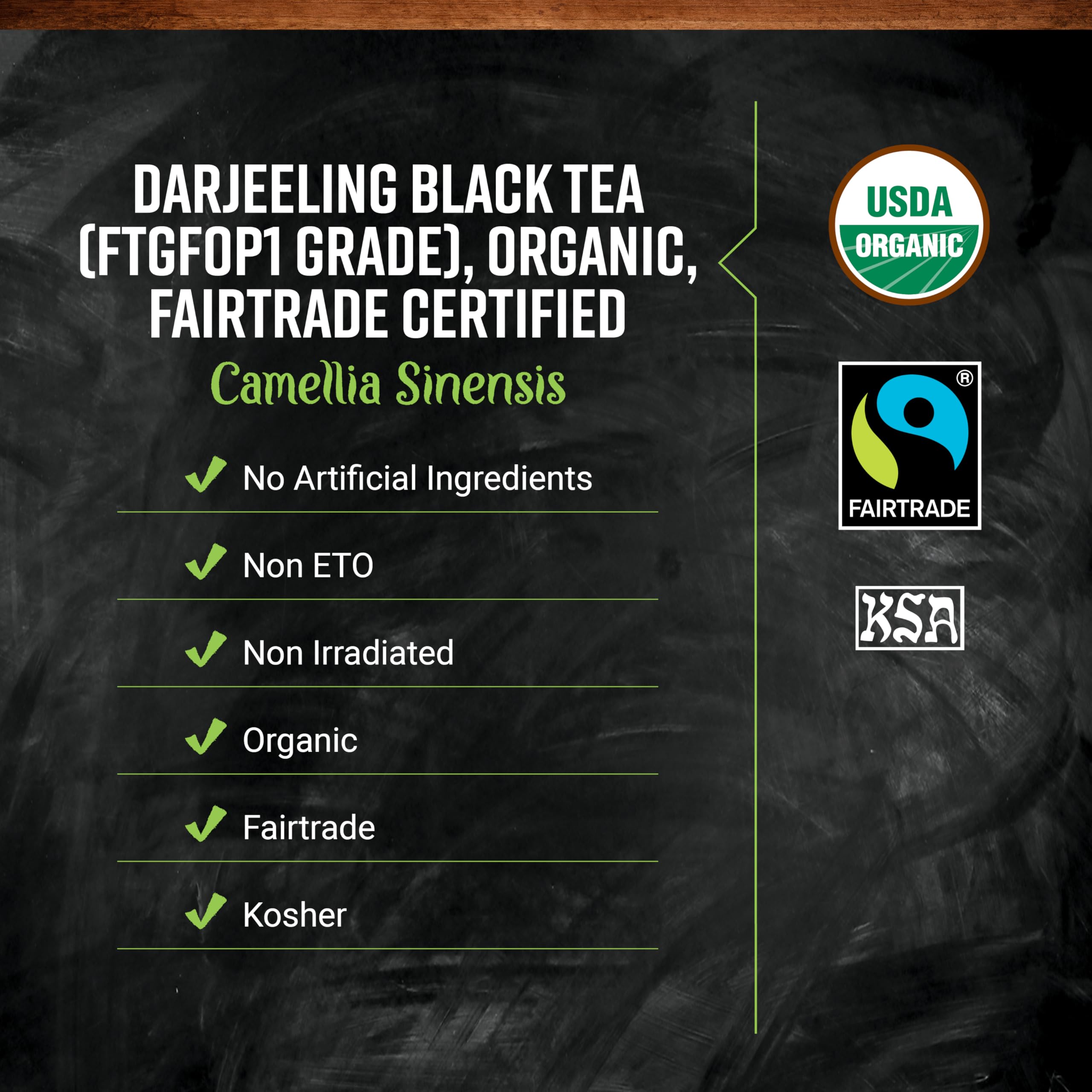 Frontier Co-op Darjeeling bulk bag in recyclable packaging reducing waste.