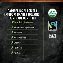 Frontier Co-op Darjeeling bulk bag in recyclable packaging reducing waste.