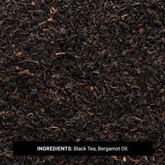 Frontier Co-op Earl Grey dried leaves close-up with bergamot aroma.