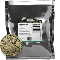 Frontier Co-op eucalyptus leaf close-up, textured leaves ideal for aroma and tea prep