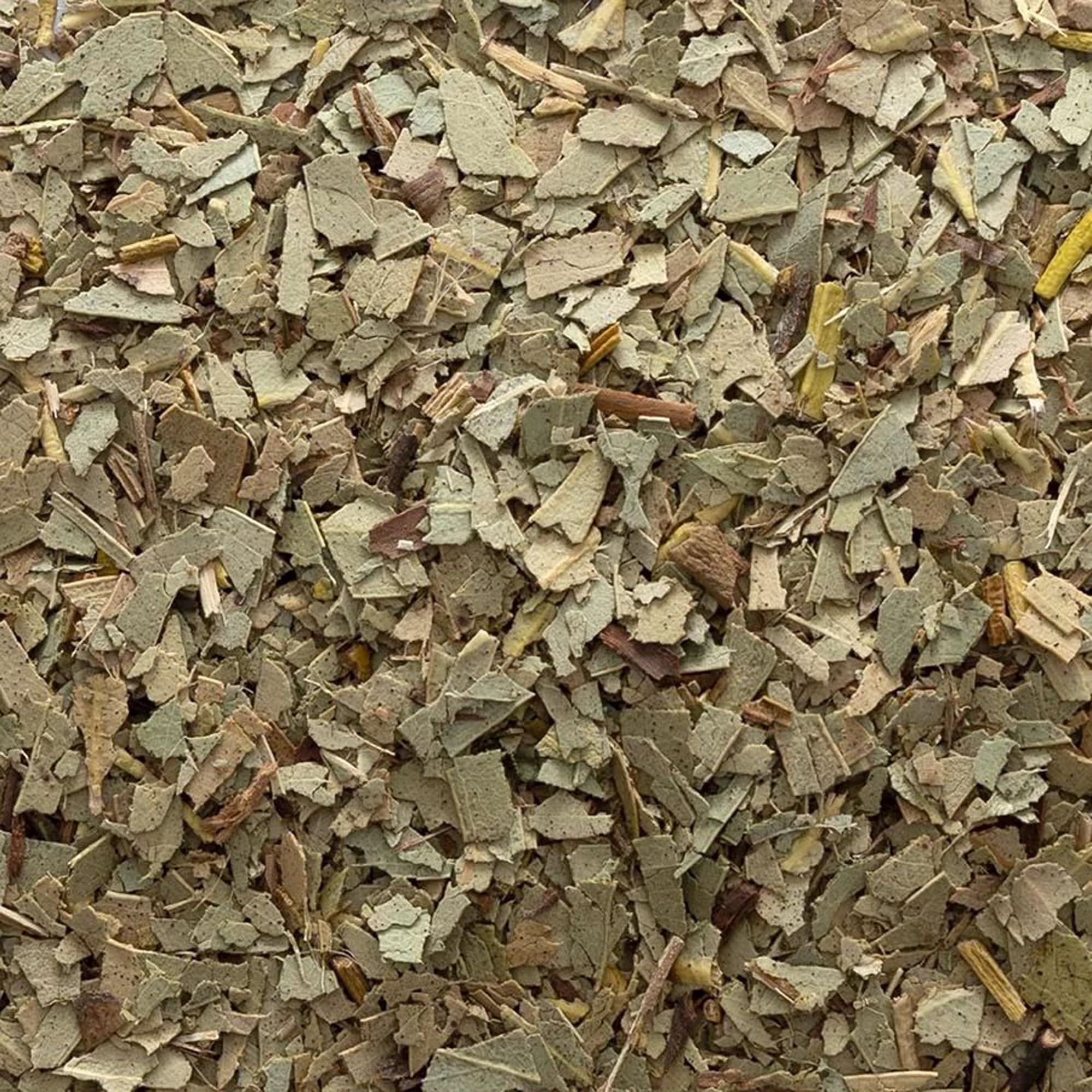 Frontier Co-op eucalyptus leaf tea brew, bright menthol notes enhance blends
