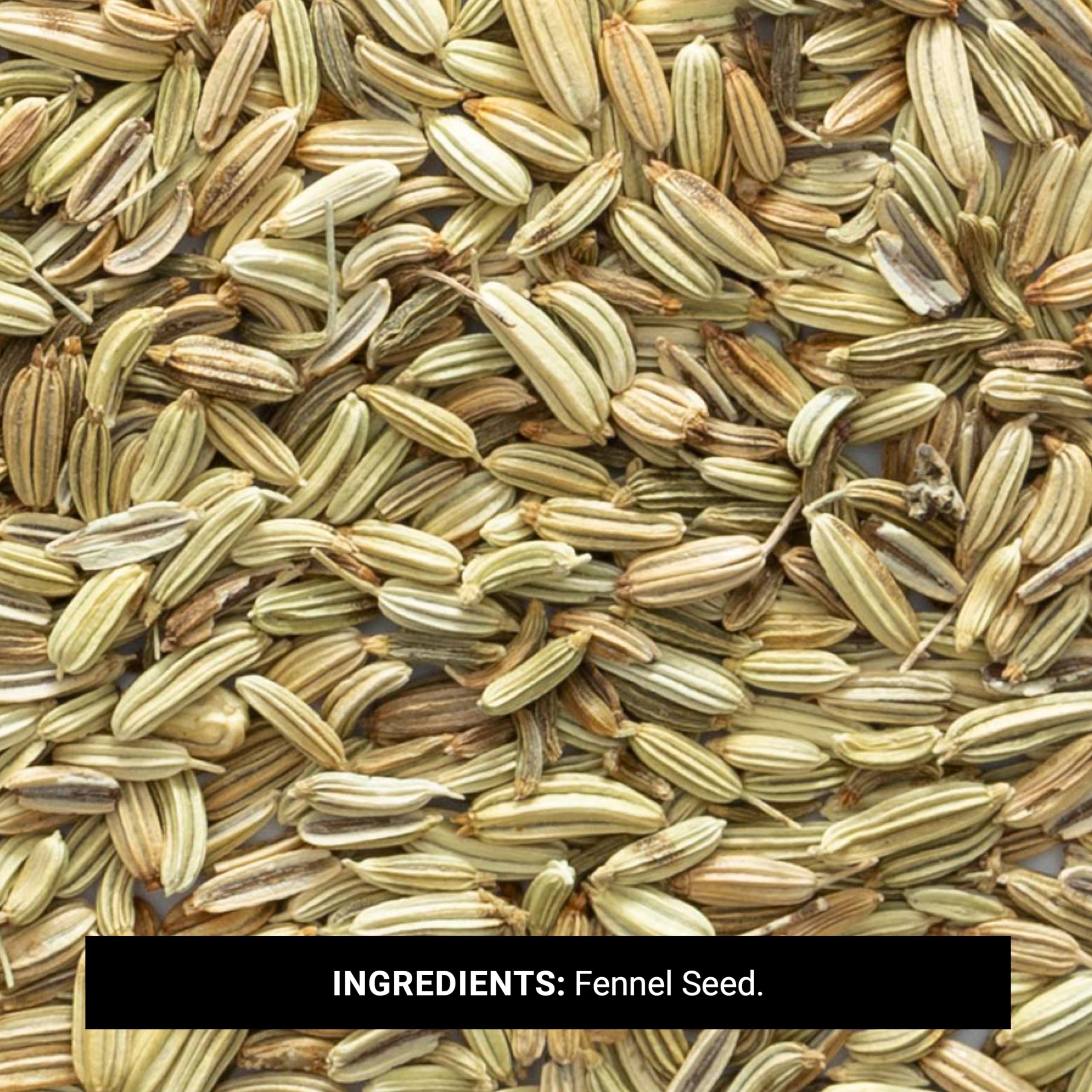 Frontier Co-op fennel seed mild sweet flavor ideal for baked goods and grains.