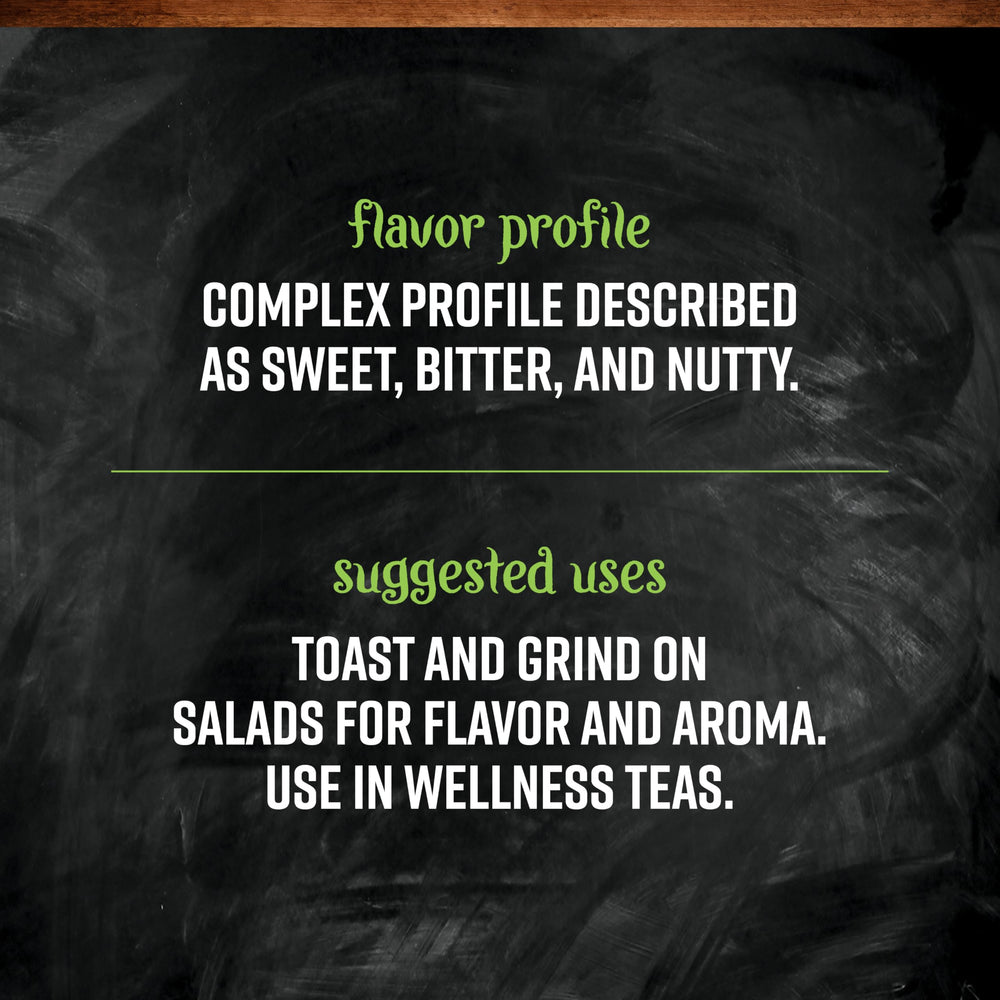 Frontier Co-op fenugreek seed tea infusion for warm, earthy notes.