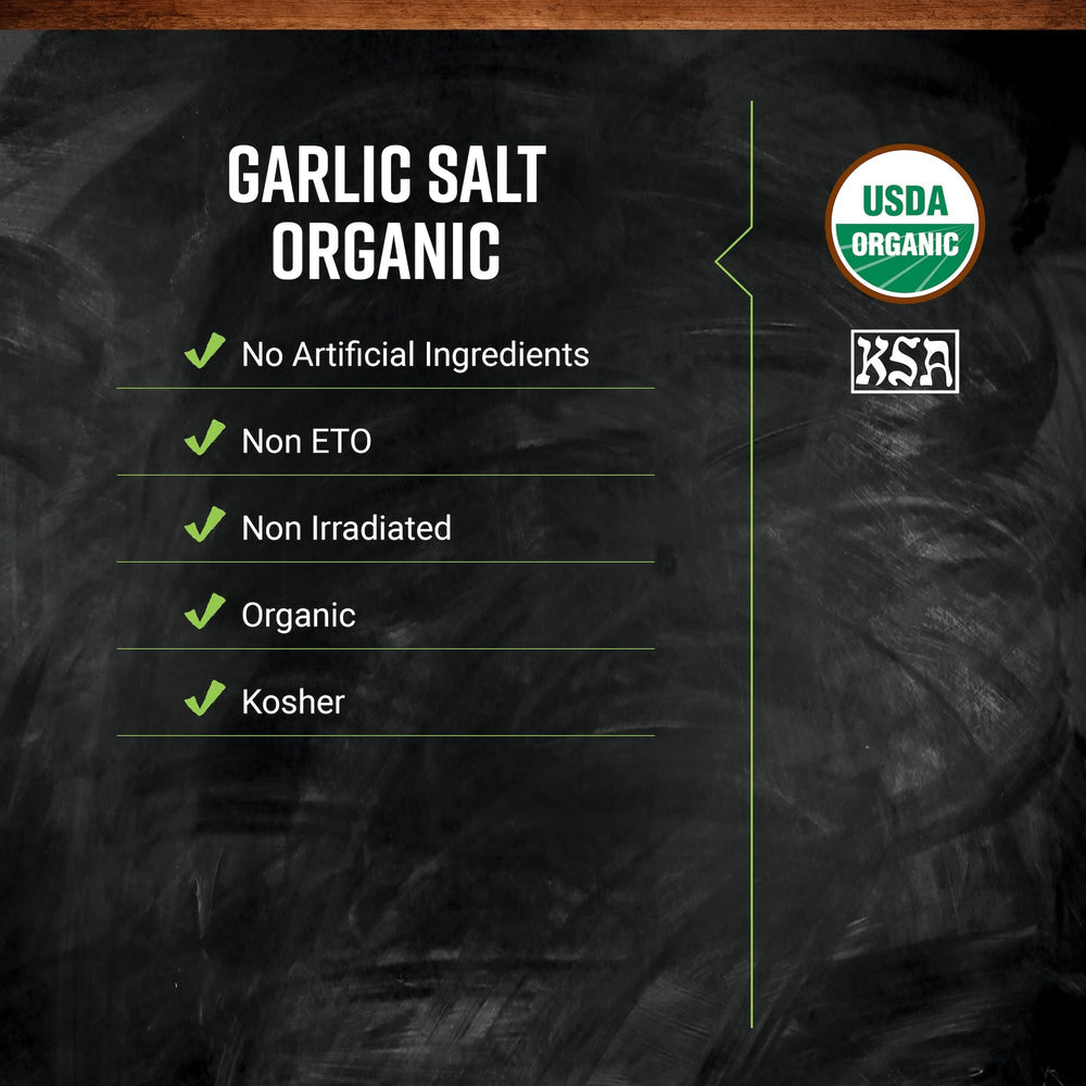 Frontier Co-op garlic salt with parsley bulk bag ideal for meat and vegetable seasoning.