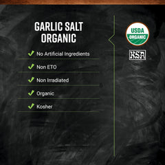 Frontier Co-op garlic salt with parsley bulk bag ideal for meat and vegetable seasoning.