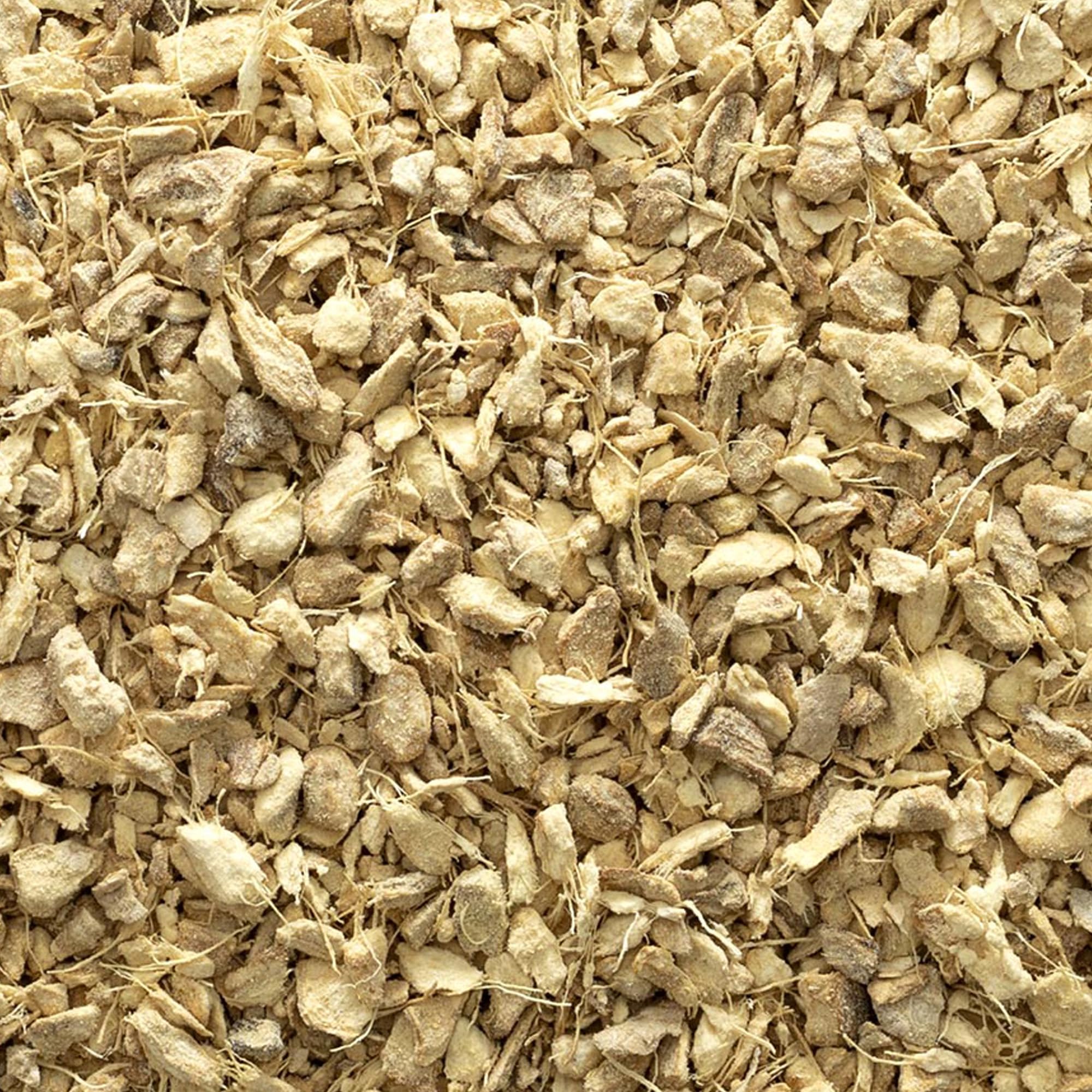 Frontier Co-op bulk ginger root bag, resealable for freshness.