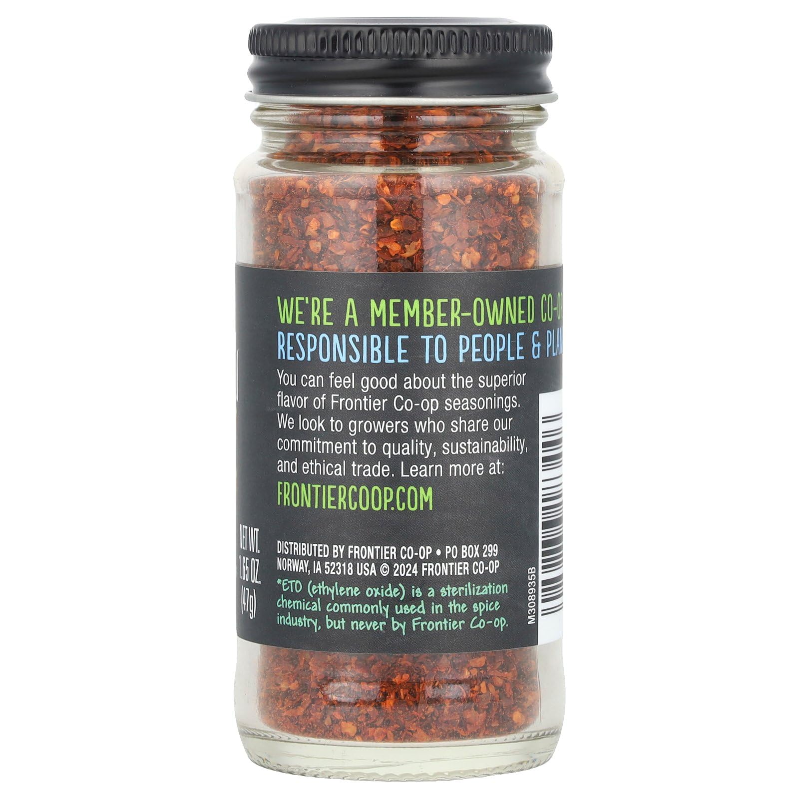 Frontier Co-op gochugaru chili pack shot highlights color and packaging for the pantry.